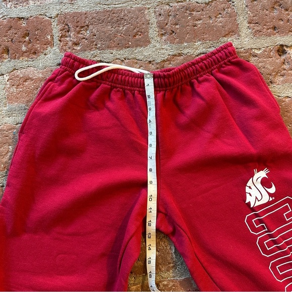 Gildan Men's XL WSU Washington State Cougars Red & white Joggers sweatpants - Picture 10 of 14
